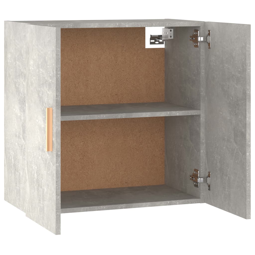 Seinäkaappi betoninharmaa 60x30x60 cm tekninen puu - Sisustajankoti.fi