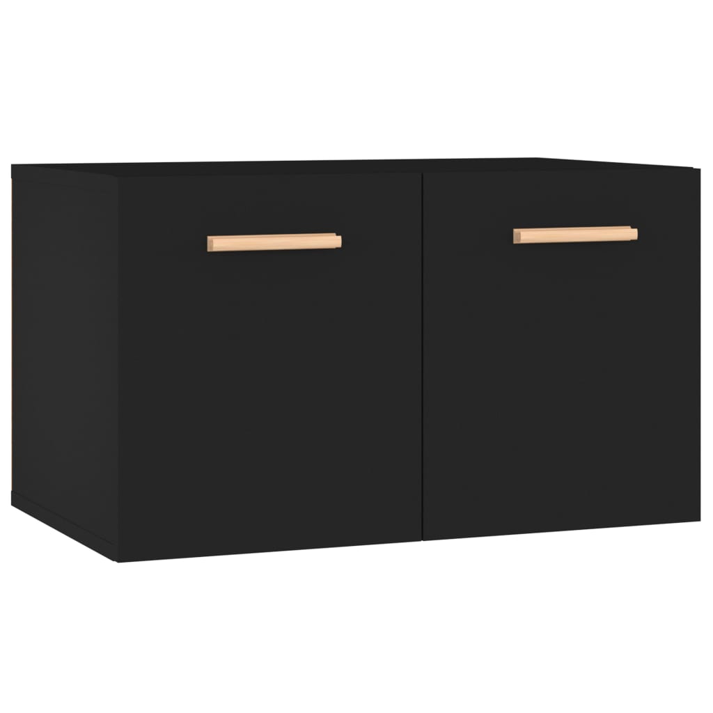 Seinäkaappi musta 60x36,5x35 cm tekninen puu - Sisustajankoti.fi