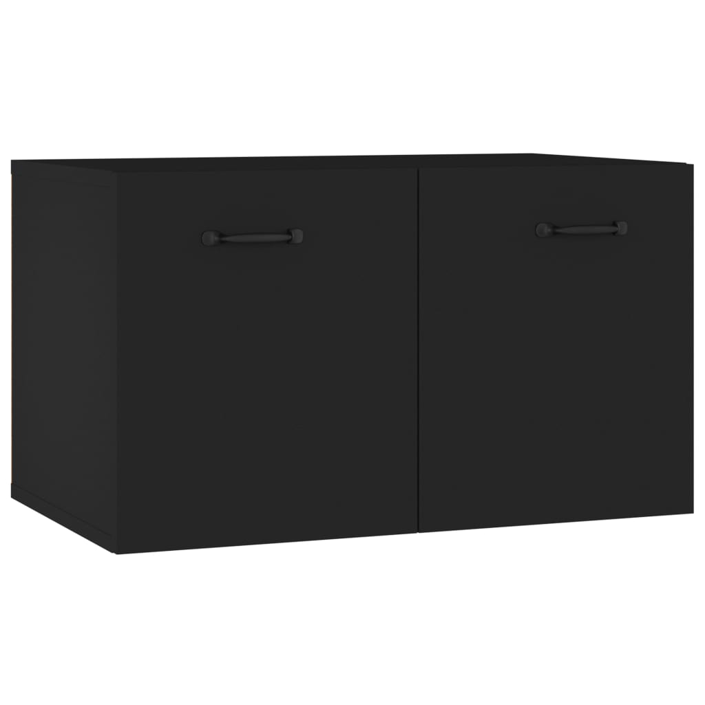 Seinäkaappi musta 60x36,5x35 cm tekninen puu - Sisustajankoti.fi