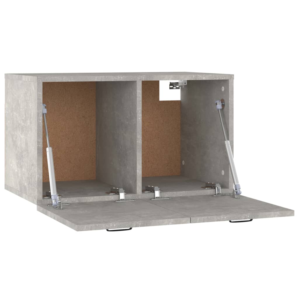 Seinäkaappi betoninharmaa 60x36,5x35 cm tekninen puu - Sisustajankoti.fi