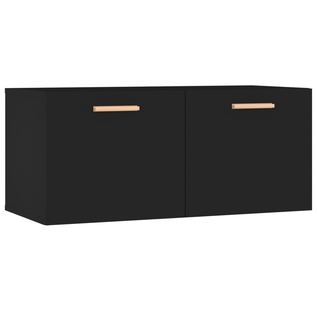 TV-taso musta 80x35x36,5 cm tekninen puu - Sisustajankoti.fi