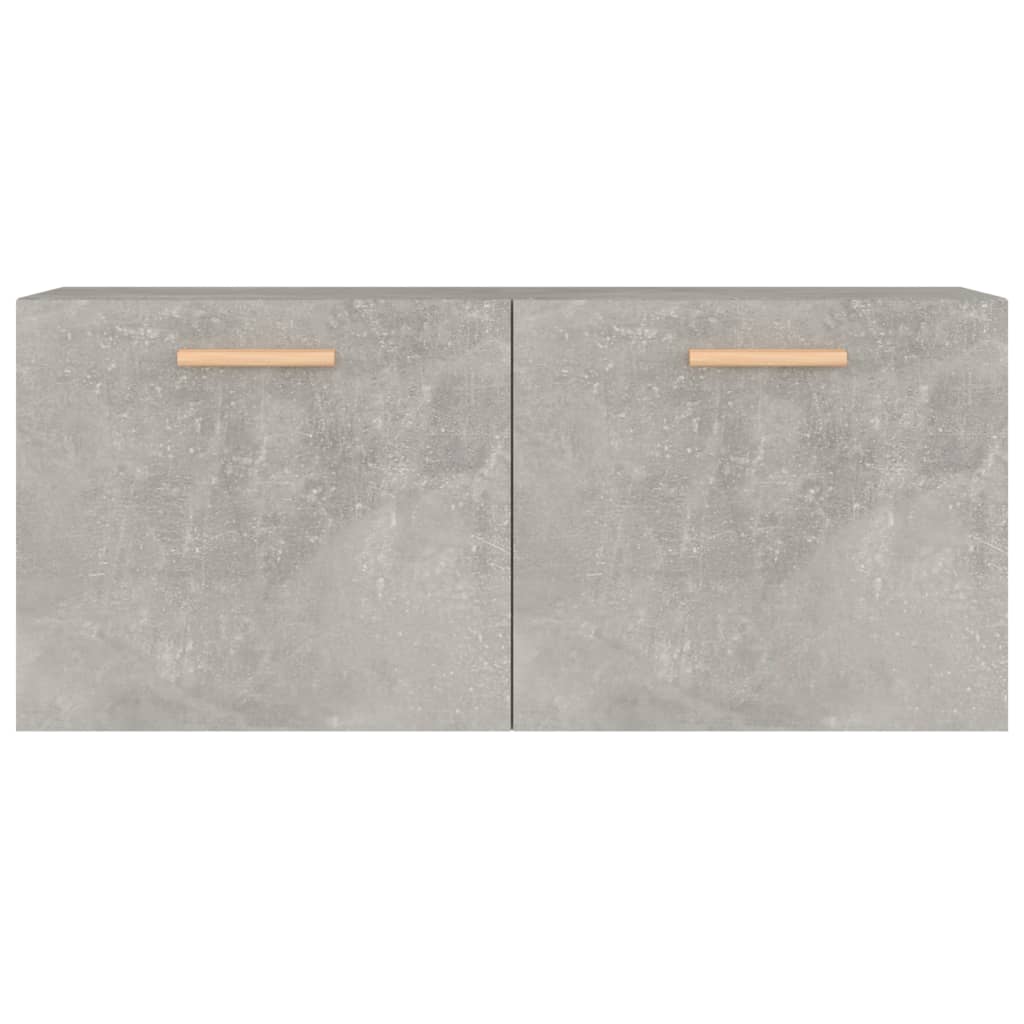 Seinäkaappi betoninharmaa 80x35x36,5 cm tekninen puu - Sisustajankoti.fi