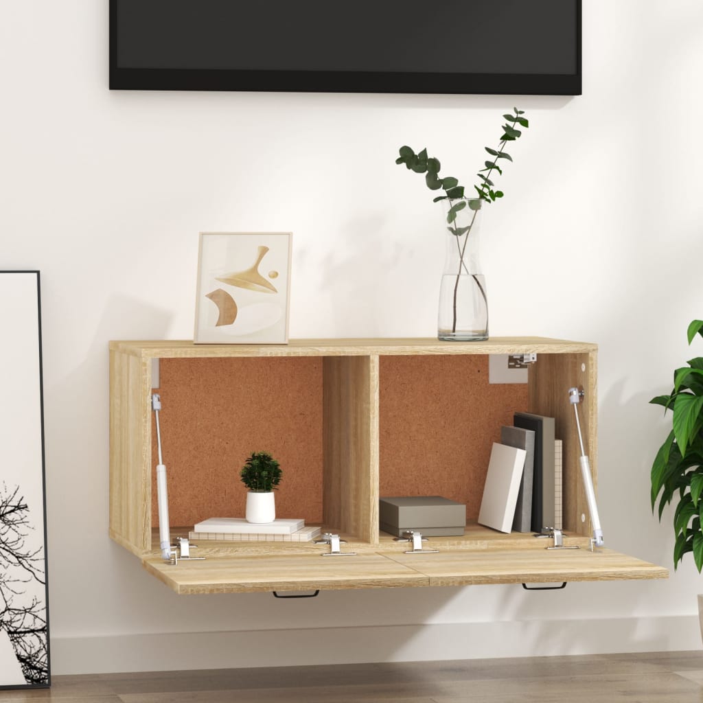 Seinäkaappi Sonoma-tammi 80x35x36,5 cm tekninen puu - Sisustajankoti.fi