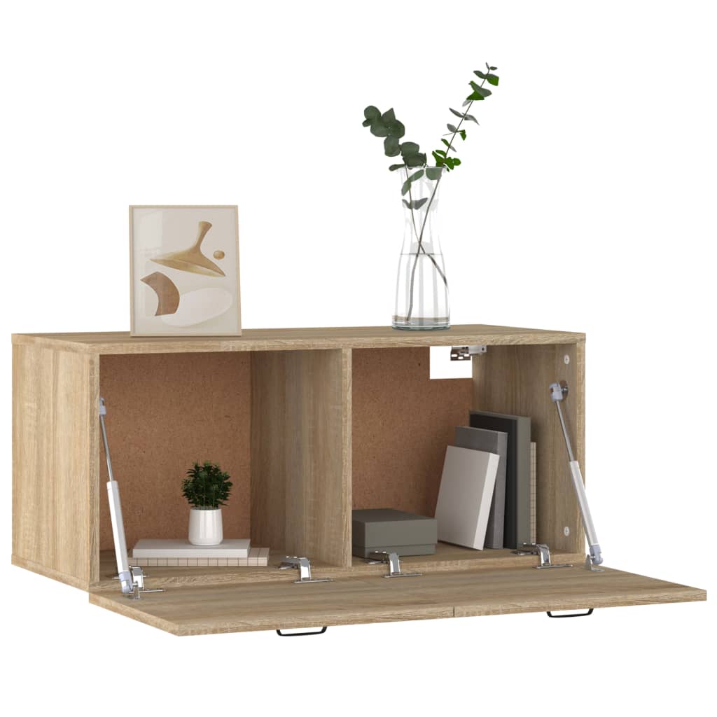 Seinäkaappi Sonoma-tammi 80x35x36,5 cm tekninen puu - Sisustajankoti.fi