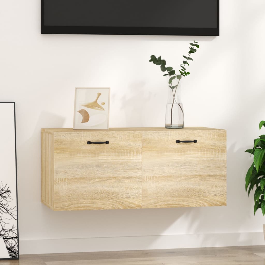 Seinäkaappi Sonoma-tammi 80x35x36,5 cm tekninen puu - Sisustajankoti.fi