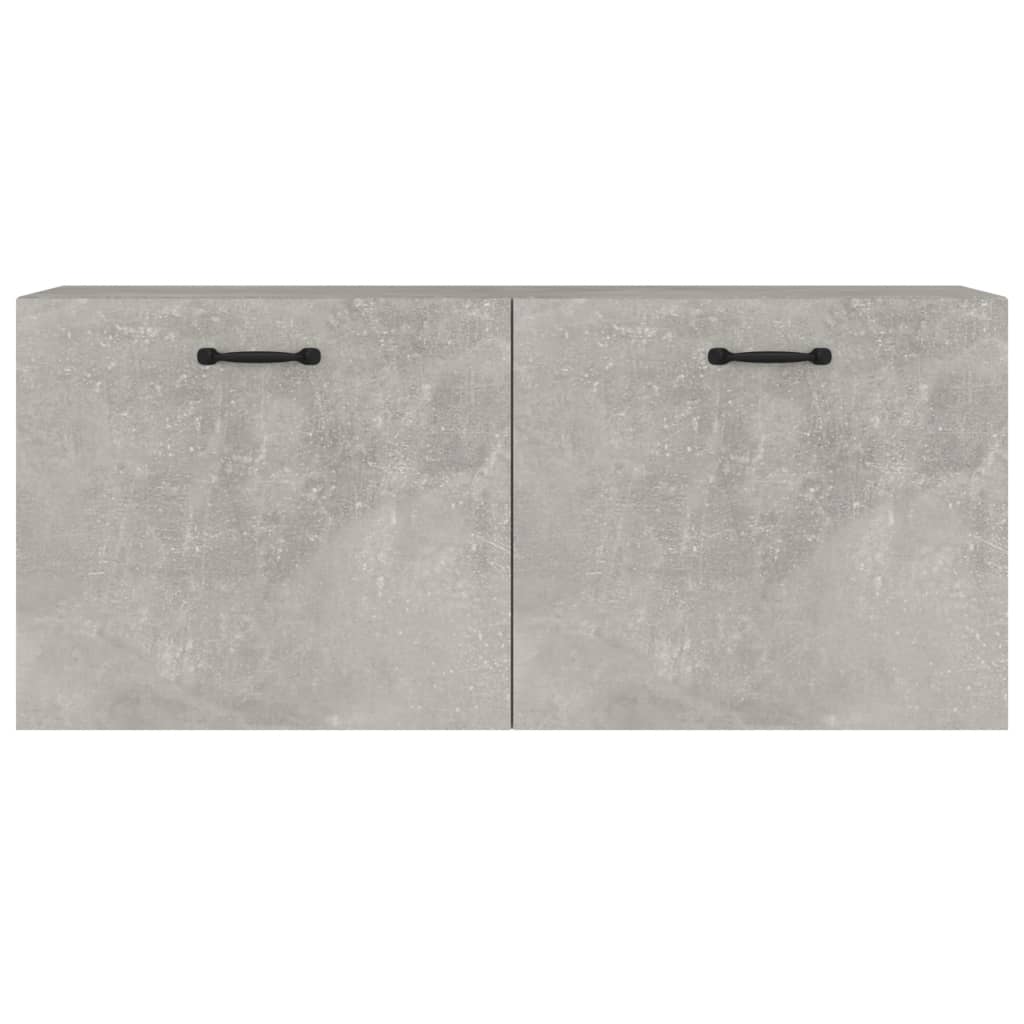 Seinäkaappi betoninharmaa 80x35x36,5 cm tekninen puu - Sisustajankoti.fi