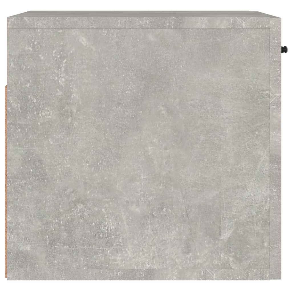 Seinäkaappi betoninharmaa 80x35x36,5 cm tekninen puu - Sisustajankoti.fi
