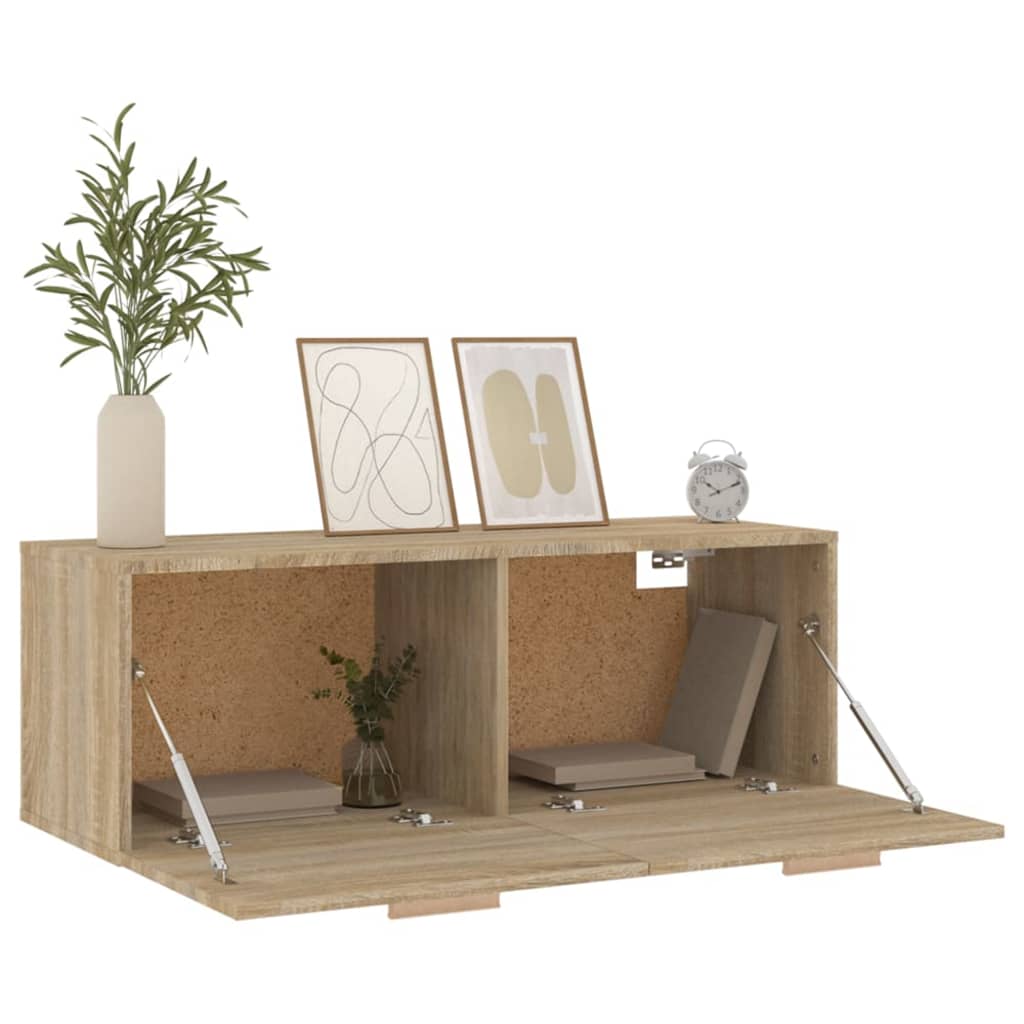 Seinäkaappi Sonoma-tammi 100x36,5x35 cm tekninen puu - Sisustajankoti.fi
