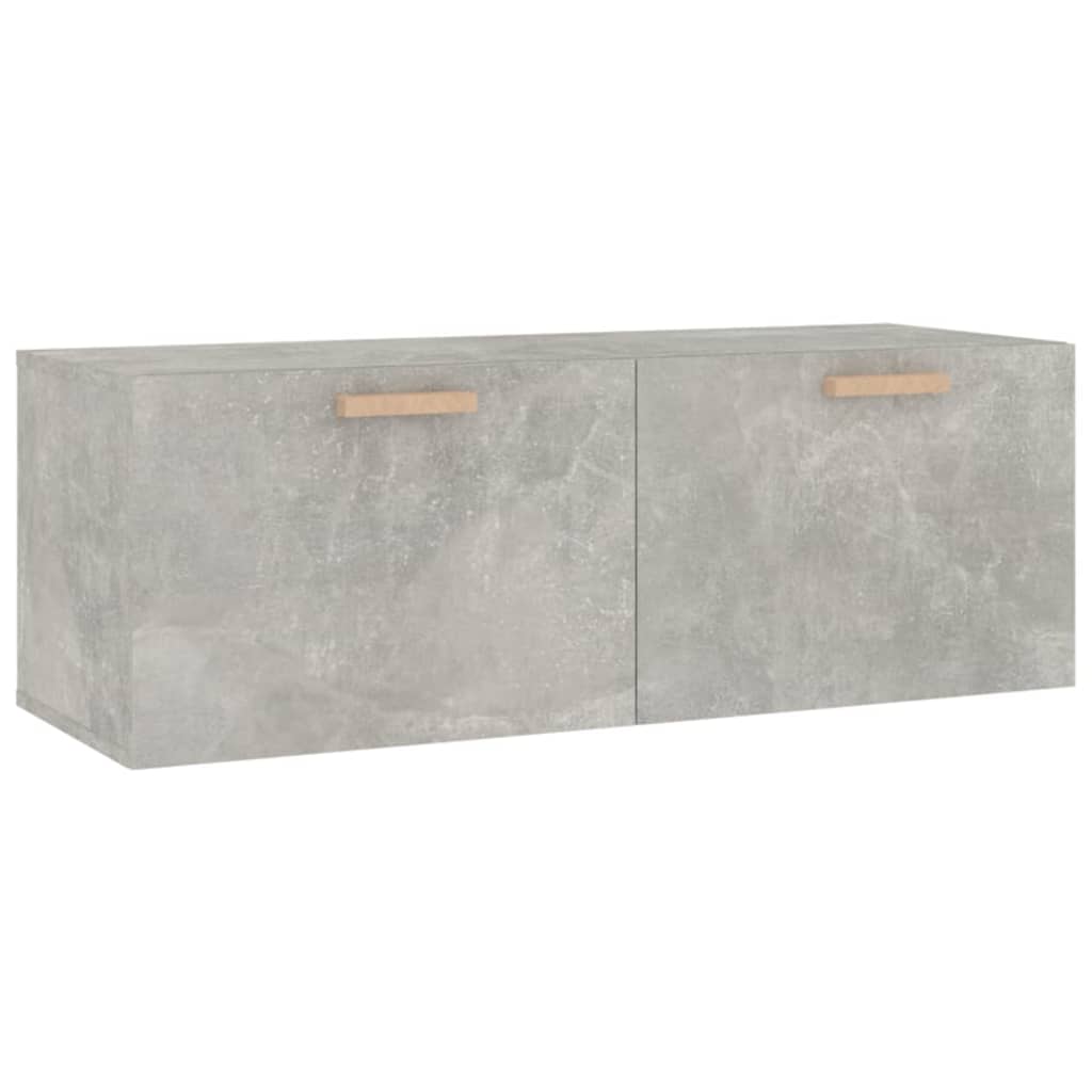 Seinäkaappi betoninharmaa 100x36,5x35 cm tekninen puu - Sisustajankoti.fi