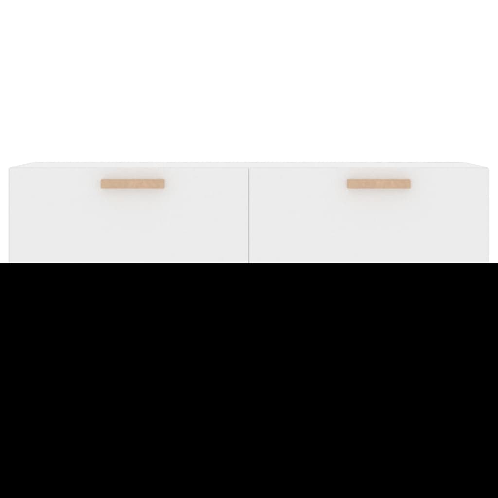 Seinäkaappi korkeakiilto valkoinen 100x36,5x35 cm tekninen puu - Sisustajankoti.fi