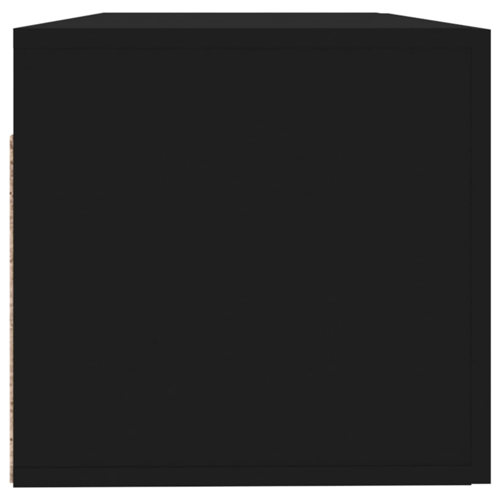 Seinäkaappi musta 100x36,5x35 cm tekninen puu - Sisustajankoti.fi