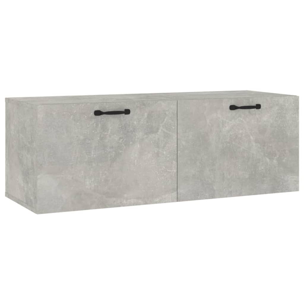 Seinäkaappi betoninharmaa 100x36,5x35 cm tekninen puu - Sisustajankoti.fi