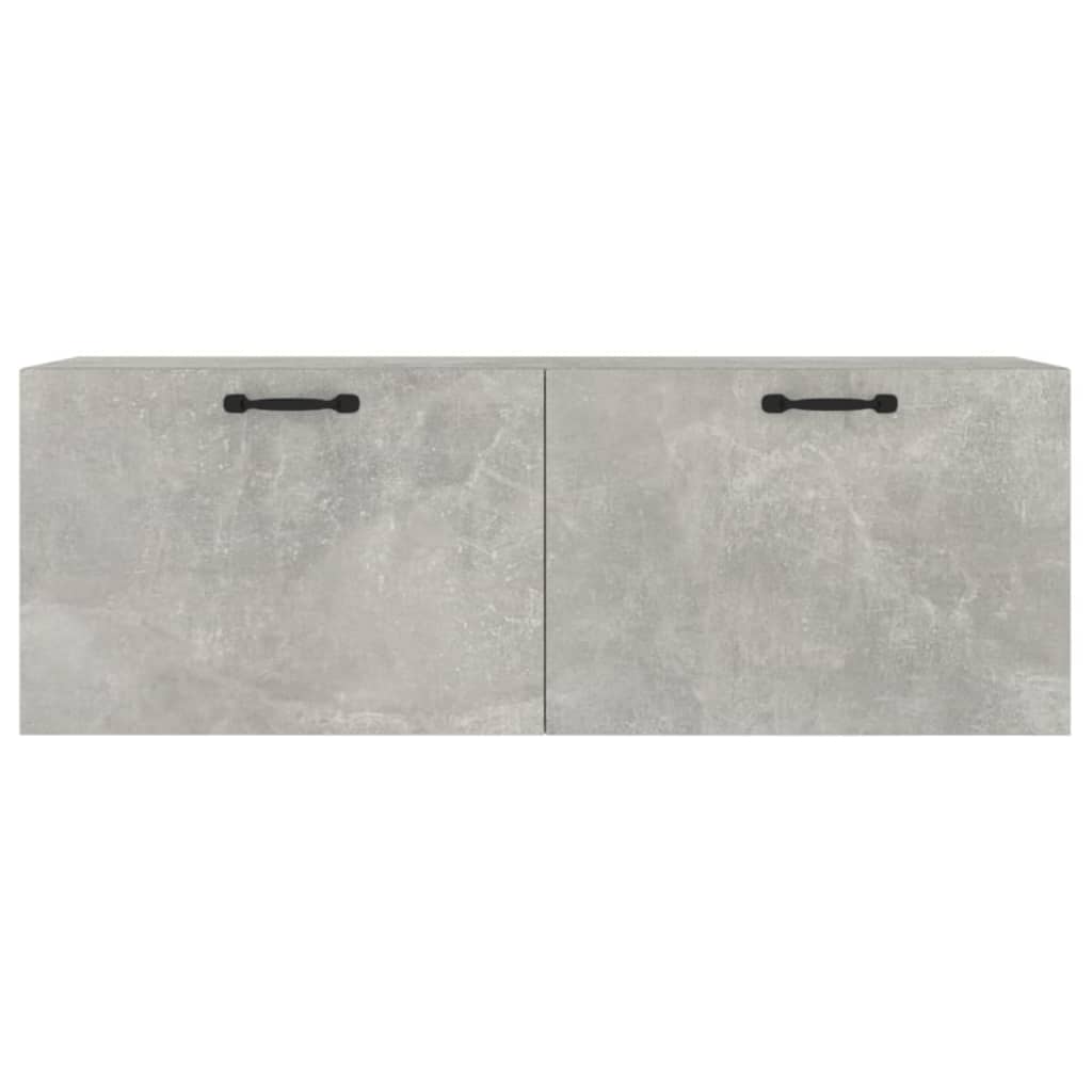 Seinäkaappi betoninharmaa 100x36,5x35 cm tekninen puu - Sisustajankoti.fi