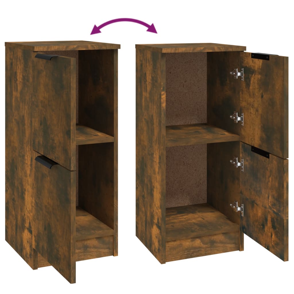 Senkit 2 kpl savutammi 30x30x70 cm tekninen puu - Sisustajankoti.fi