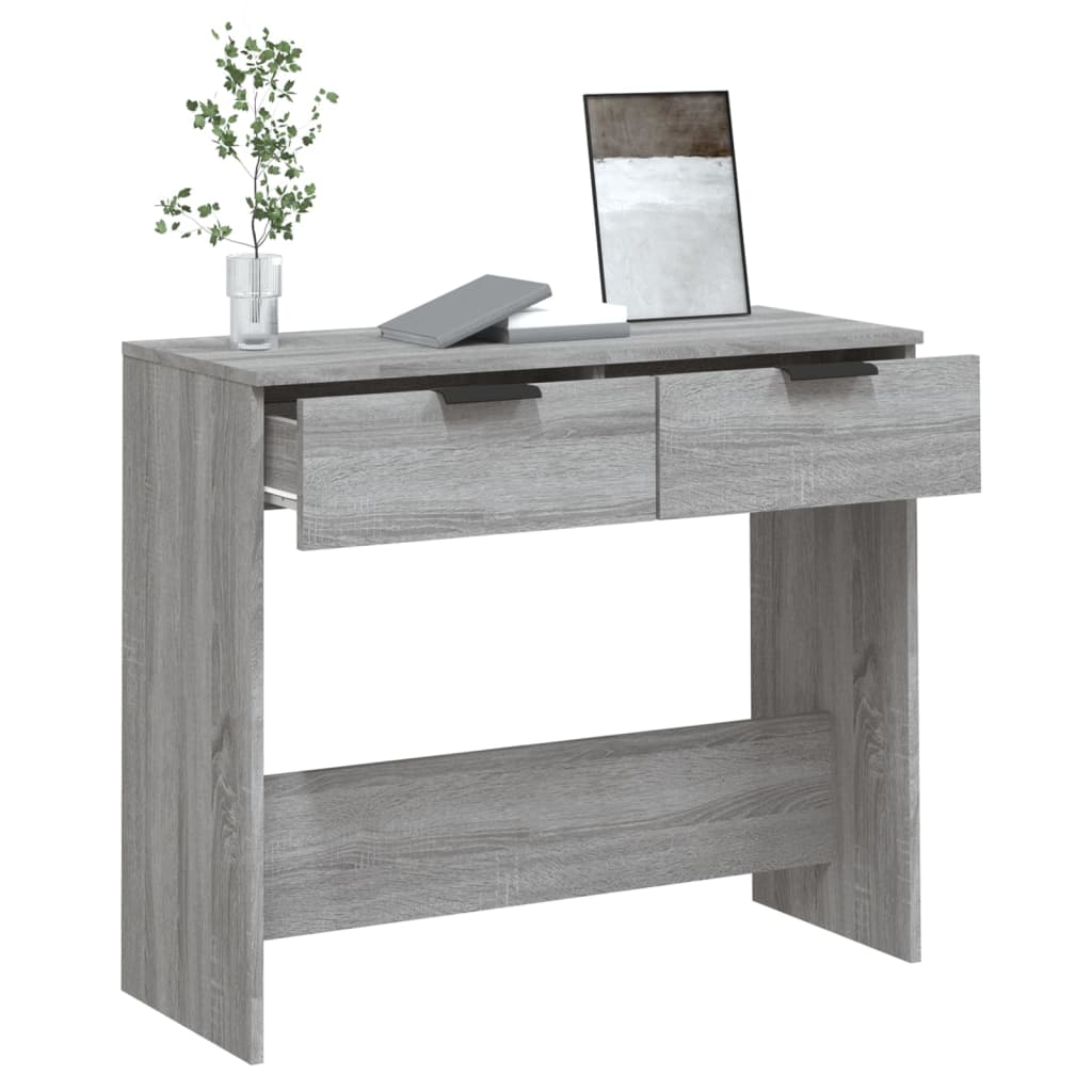 Konsolipöytä harmaa Sonoma 90x36x75 cm tekninen puu - Sisustajankoti.fi