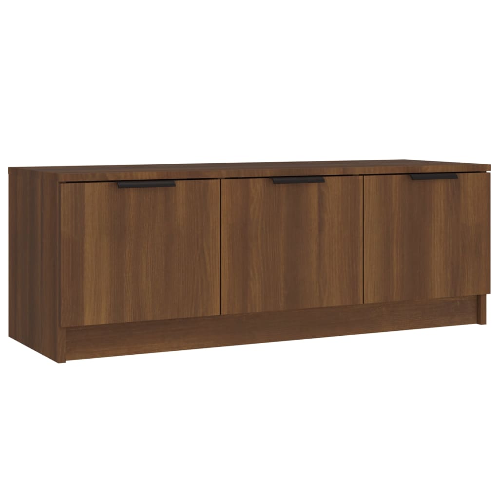 TV-taso ruskea tammi 102x35x36,5 cm tekninen puu - Sisustajankoti.fi