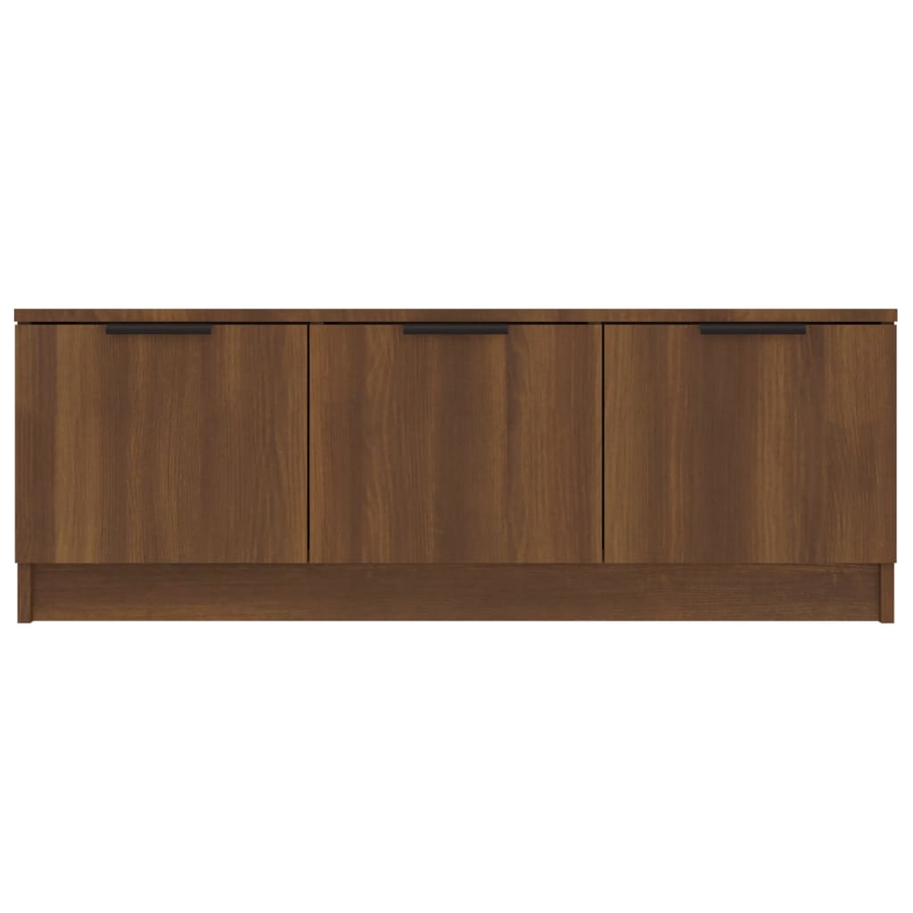 TV-taso ruskea tammi 102x35x36,5 cm tekninen puu - Sisustajankoti.fi