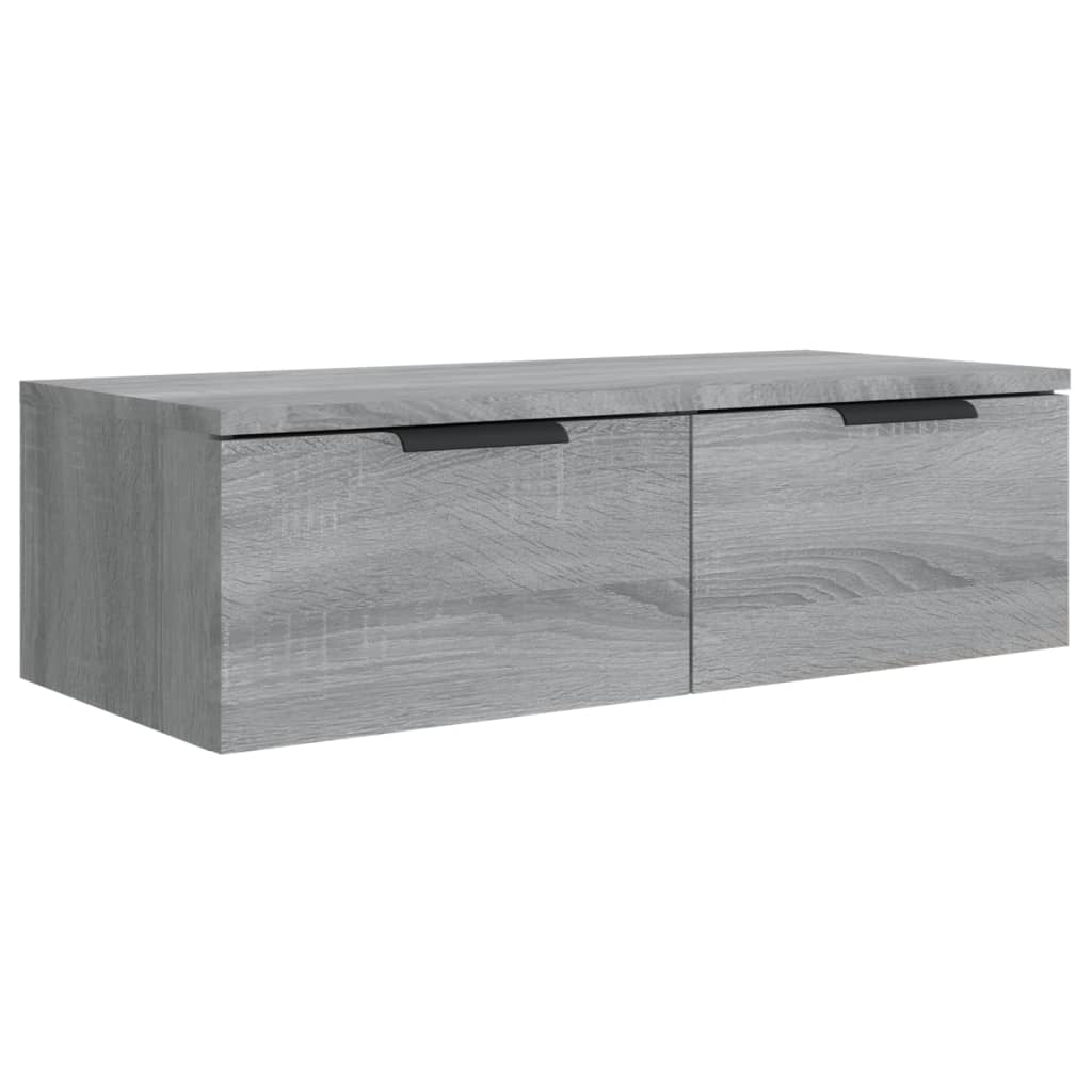 TV-seinäkaappi harmaa Sonoma 68x30x20 cm tekninen puu - Sisustajankoti.fi