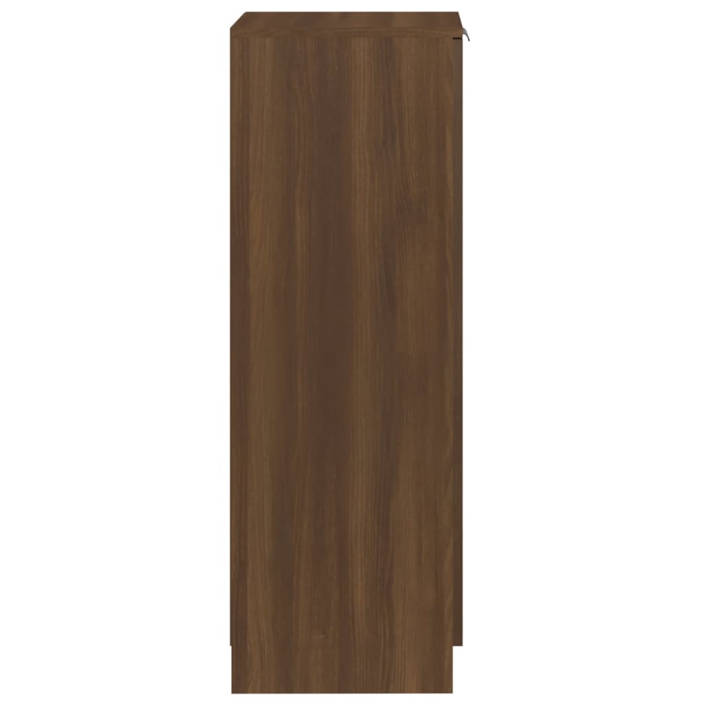 Kenkäkaappi ruskea tammi 30x35x100 cm tekninen puu - Sisustajankoti.fi
