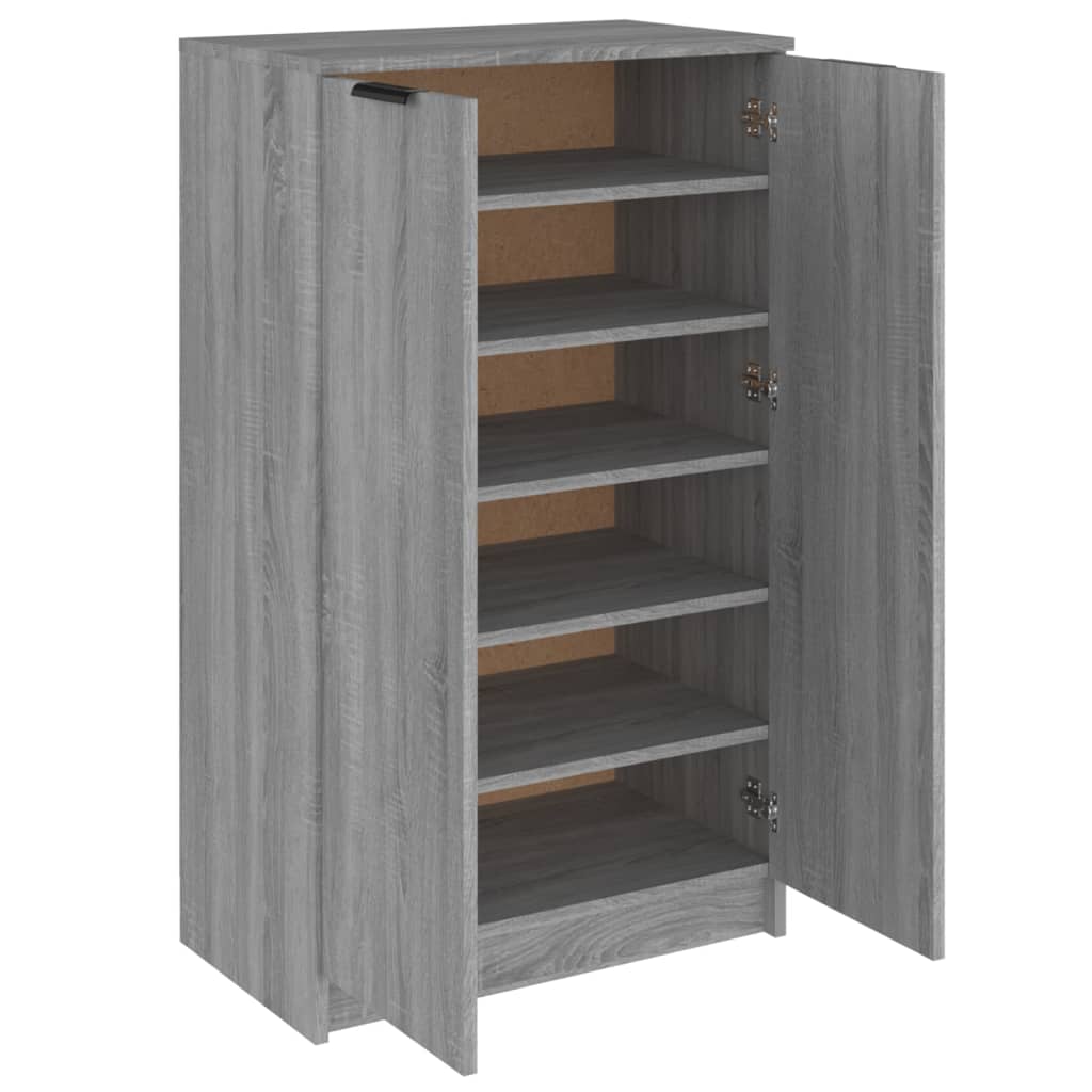 Kenkäkaappi harmaa Sonoma 59x35x100 cm tekninen puu - Sisustajankoti.fi