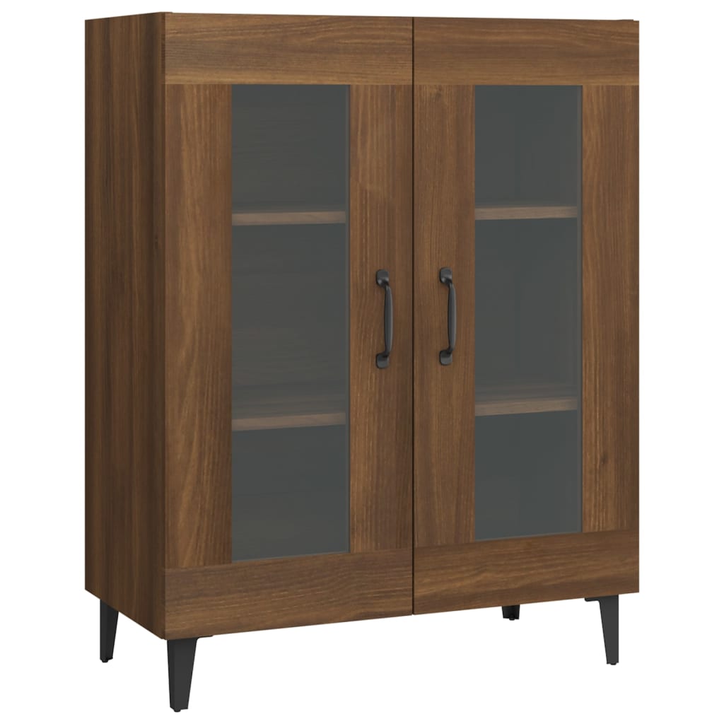 Senkki ruskea tammi 69,5x34x90 cm tekninen puu - Sisustajankoti.fi