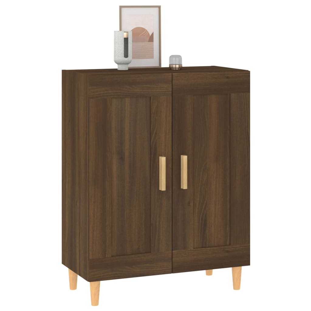 Senkki ruskea tammi 69,5x34x90 cm tekninen puu - Sisustajankoti.fi