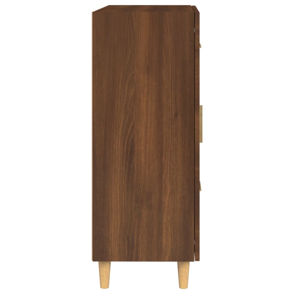 Senkki ruskea tammi 69,5x34x90 cm tekninen puu - Sisustajankoti.fi