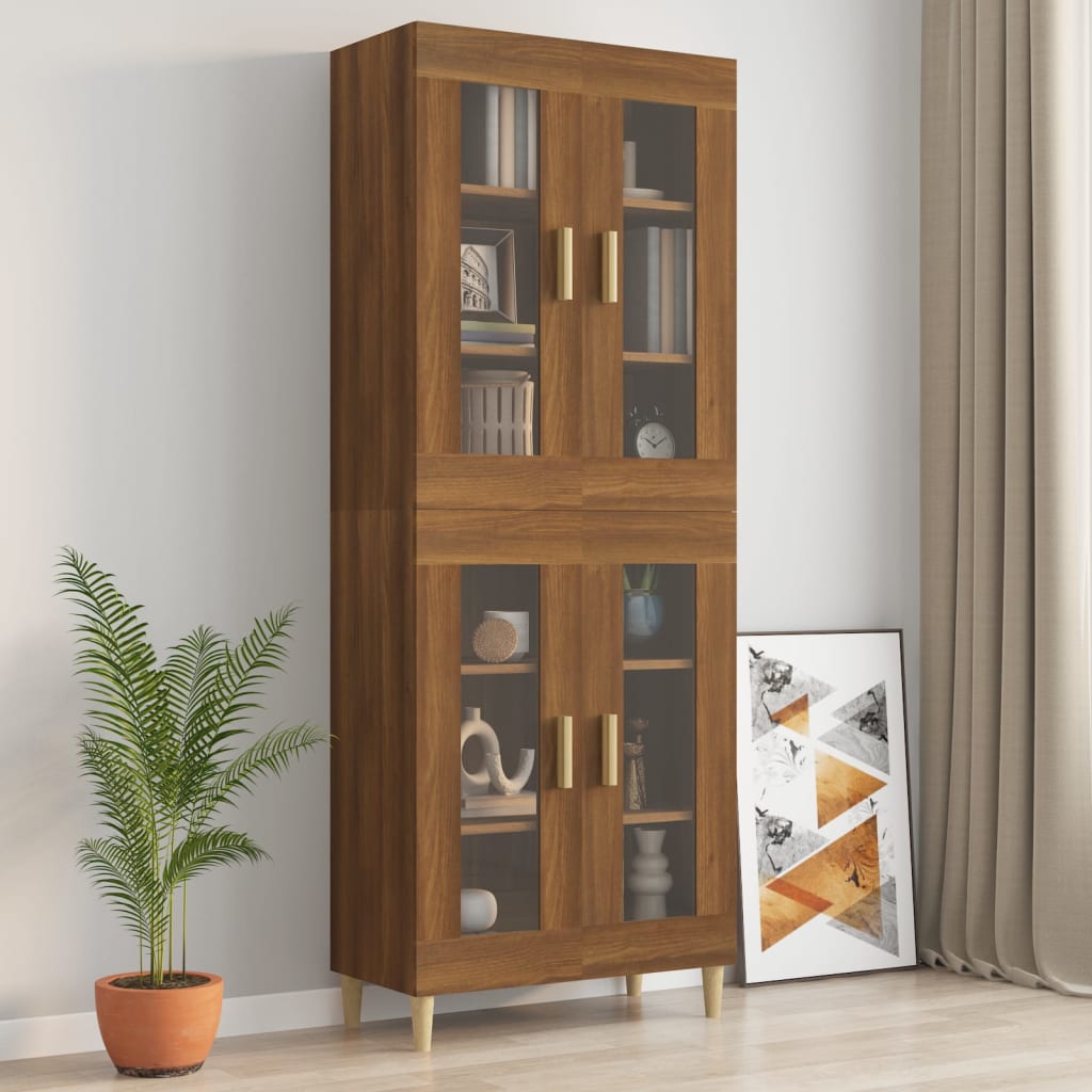 Riippuva seinäkaappi ruskea tammi 69,5x34x90 cm - Sisustajankoti.fi