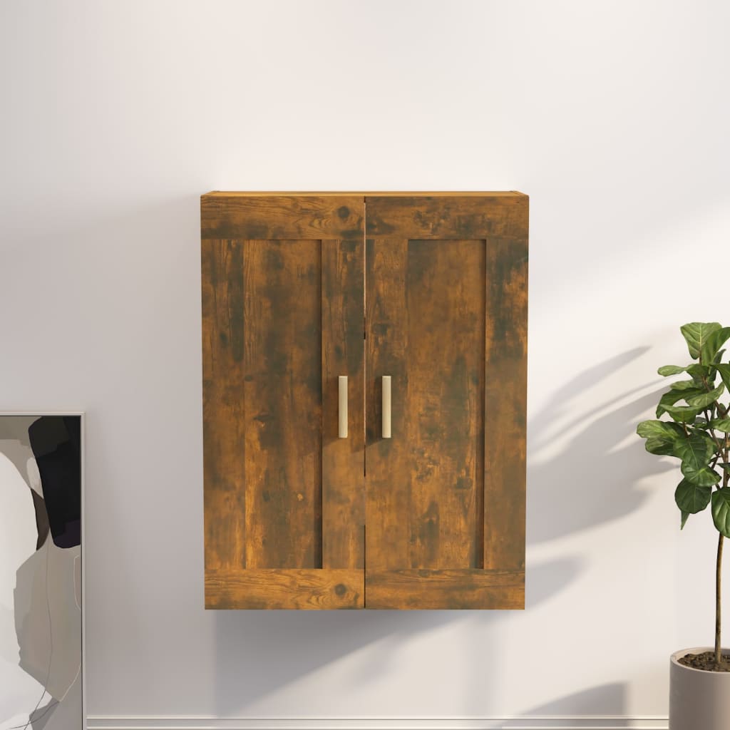 Seinäkaappi savutammi 69,5x32,5x90 cm tekninen puu - Sisustajankoti.fi