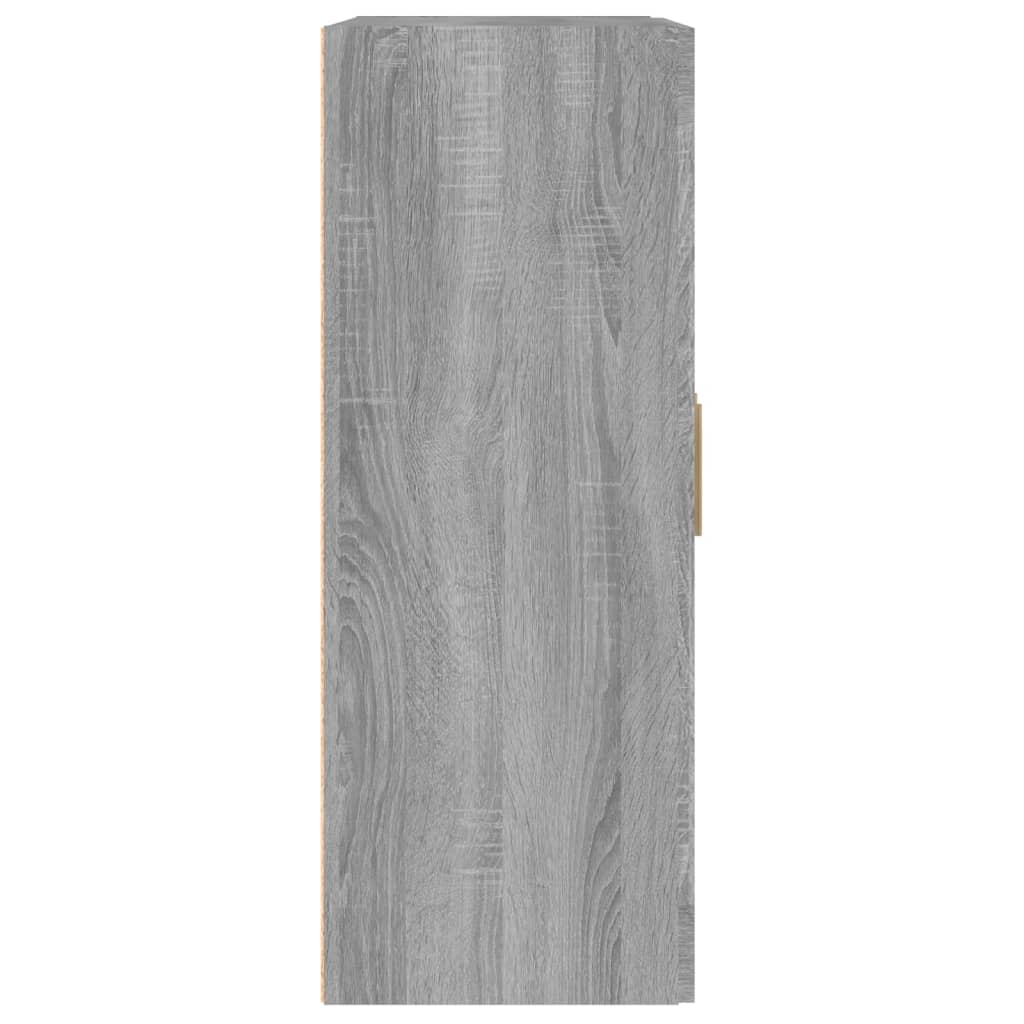 Seinäkaappi harmaa Sonoma 69,5x32,5x90 cm tekninen puu - Sisustajankoti.fi
