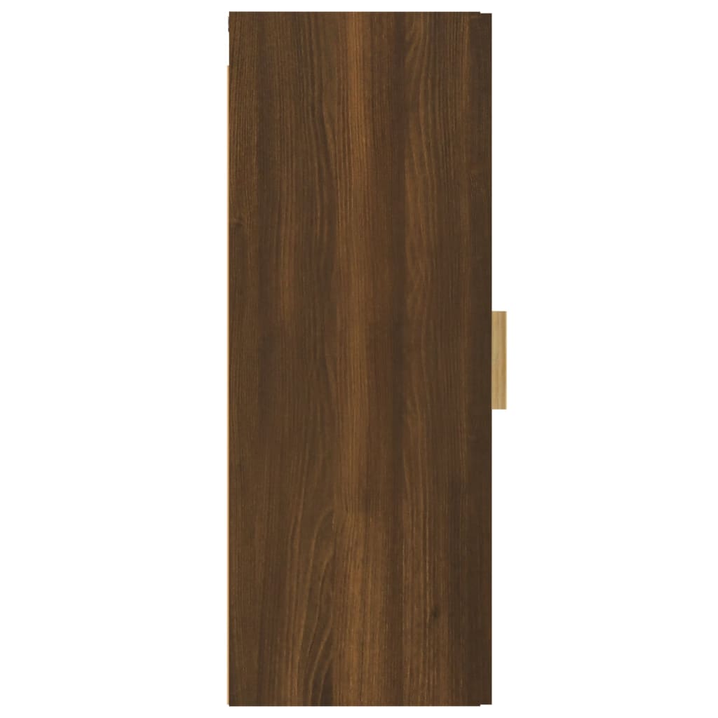 Seinäkaappi ruskea tammi 34,5x34x90 cm tekninen puu - Sisustajankoti.fi
