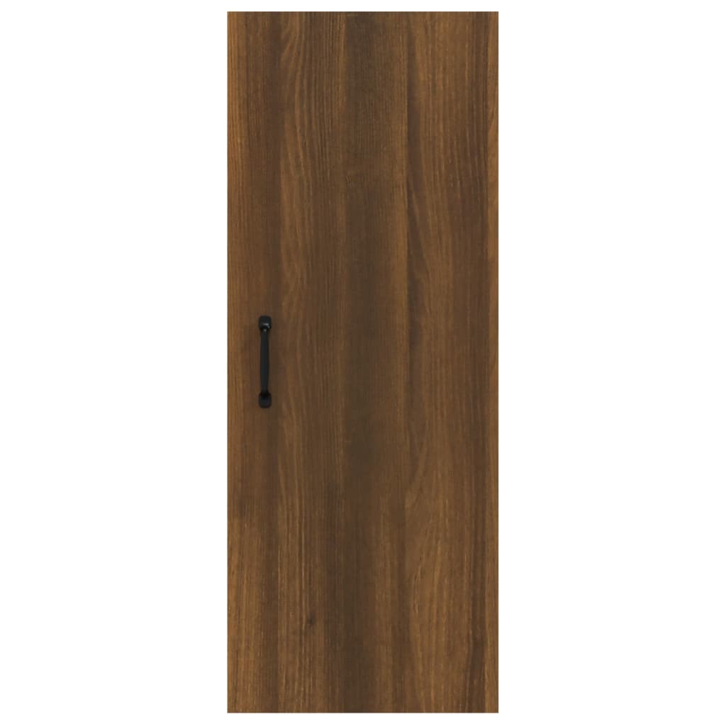 Seinäkaappi ruskea tammi 34,5x34x90 cm tekninen puu - Sisustajankoti.fi
