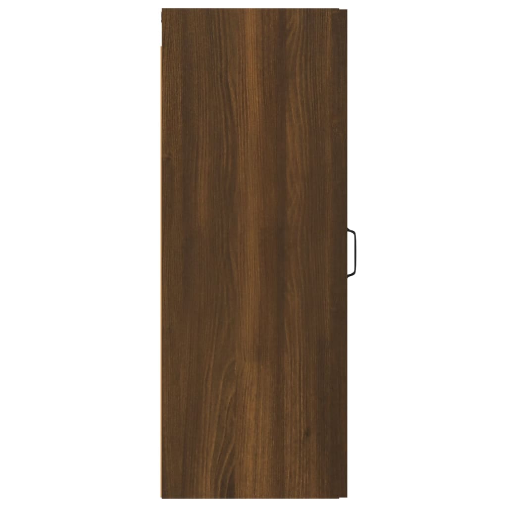 Seinäkaappi ruskea tammi 34,5x34x90 cm tekninen puu - Sisustajankoti.fi
