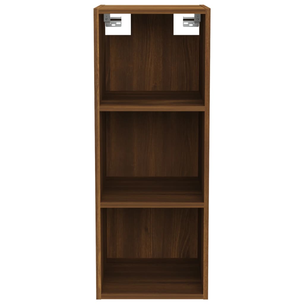 Seinäkaappi ruskea tammi 34,5x32,5x90 cm tekninen puu - Sisustajankoti.fi