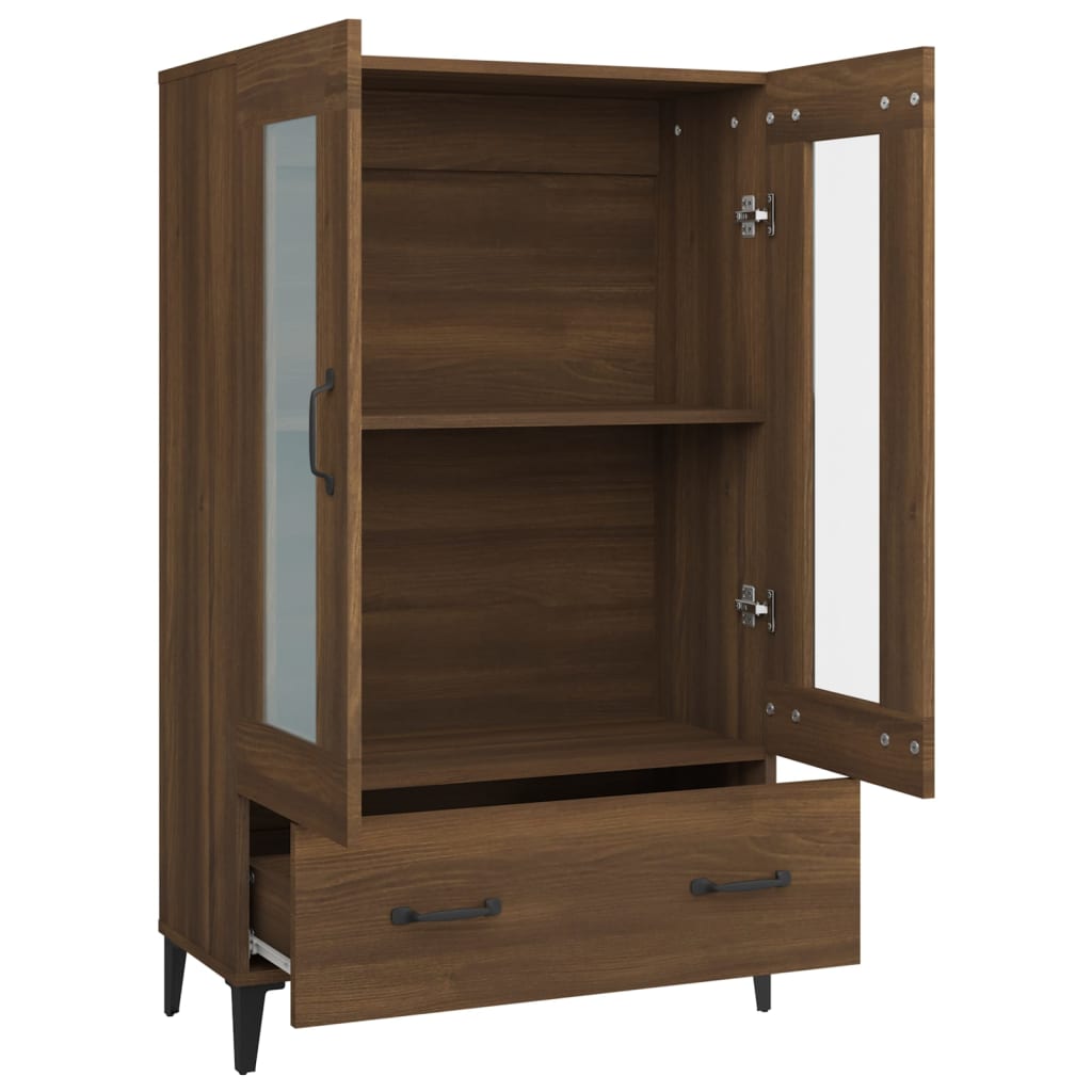 Kaappi ruskea tammi 70x31x115 cm tekninen puu - Sisustajankoti.fi