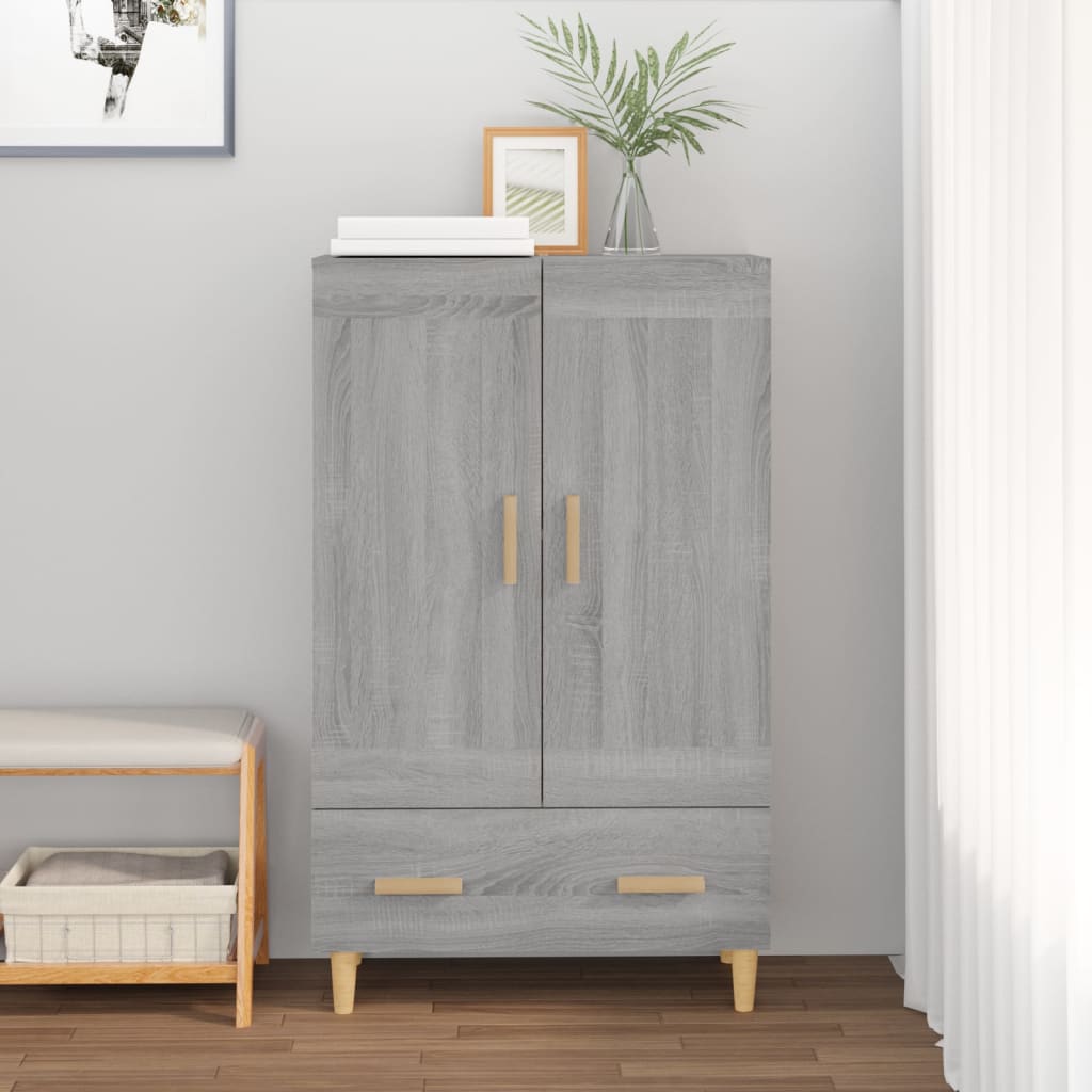 Kaappi harmaa Sonoma 70x31x115 cm tekninen puu - Sisustajankoti.fi