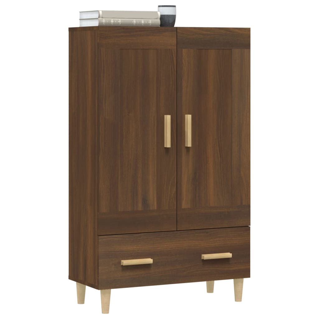 Kaappi ruskea tammi 70x31x115 cm tekninen puu - Sisustajankoti.fi
