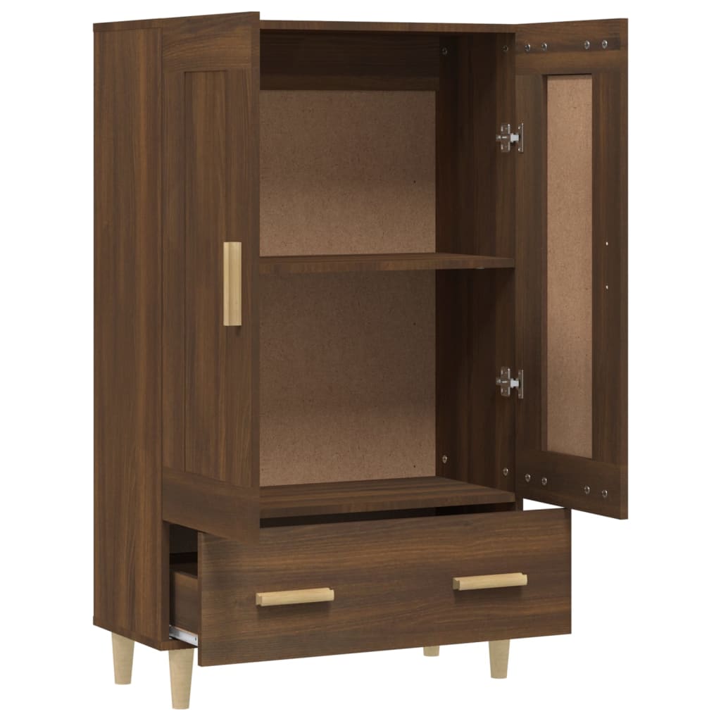 Kaappi ruskea tammi 70x31x115 cm tekninen puu - Sisustajankoti.fi