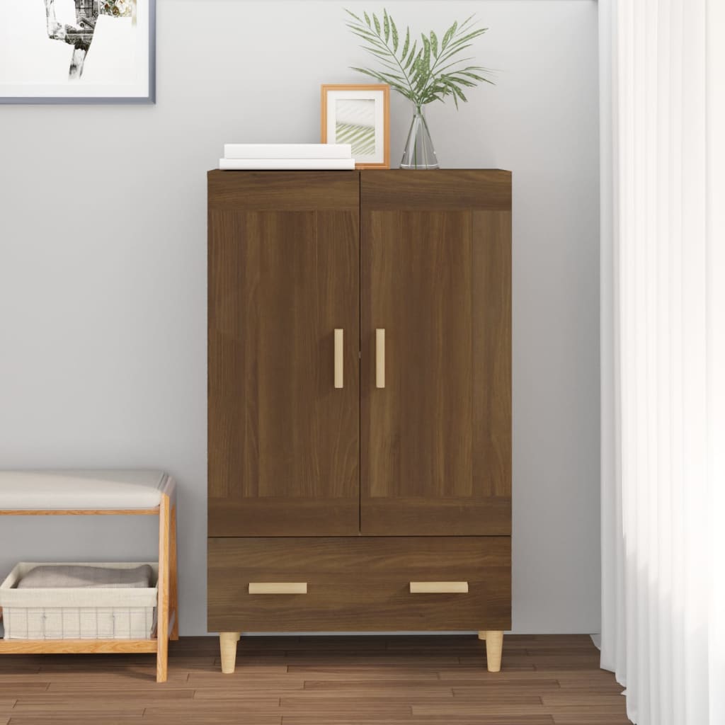 Kaappi ruskea tammi 70x31x115 cm tekninen puu - Sisustajankoti.fi