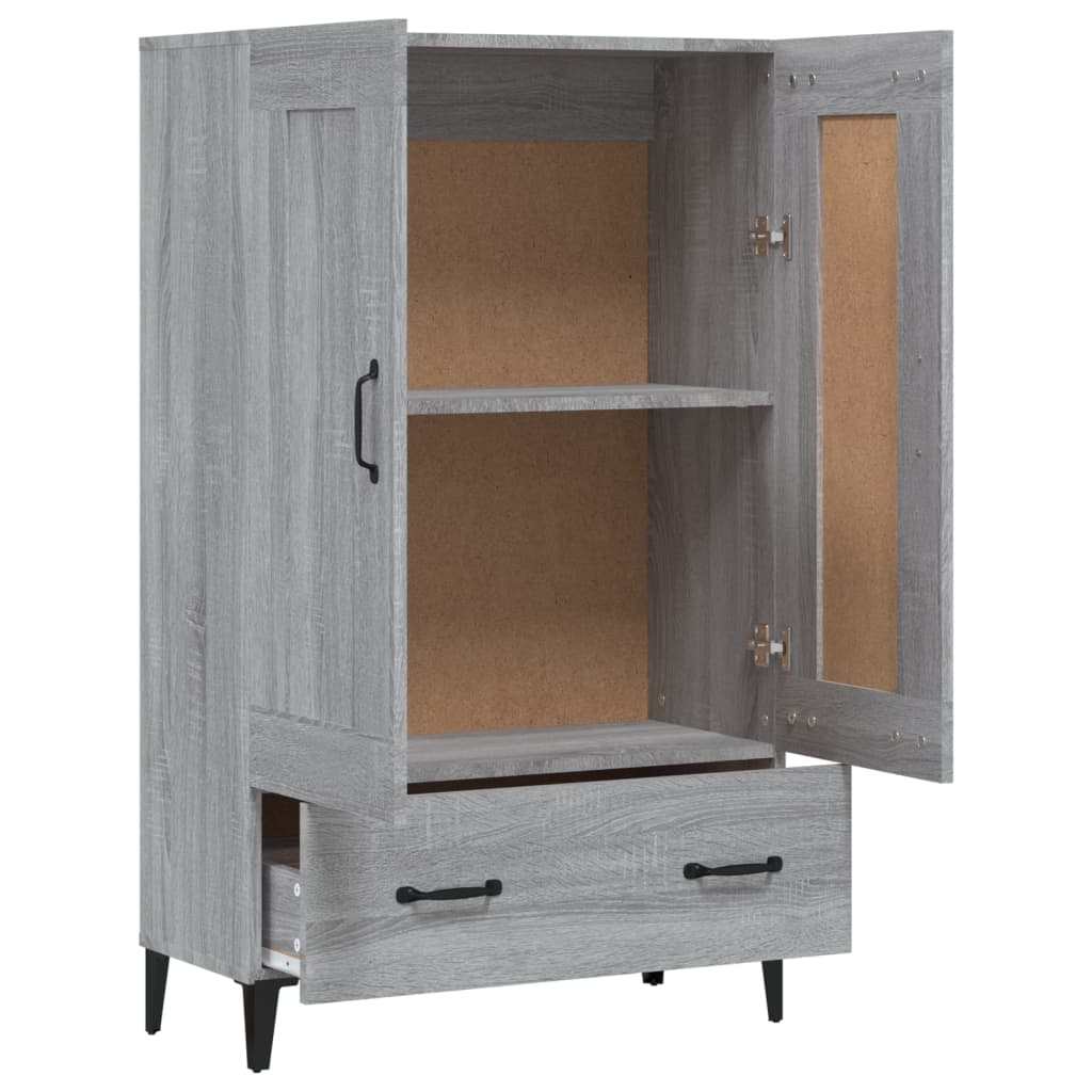 Kaappi harmaa Sonoma 70x31x115 cm tekninen puu - Sisustajankoti.fi