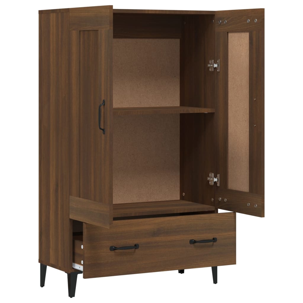 Kaappi ruskea tammi 70x31x115 cm tekninen puu - Sisustajankoti.fi