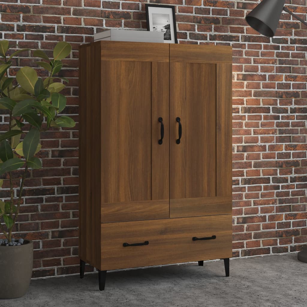 Kaappi ruskea tammi 70x31x115 cm tekninen puu - Sisustajankoti.fi