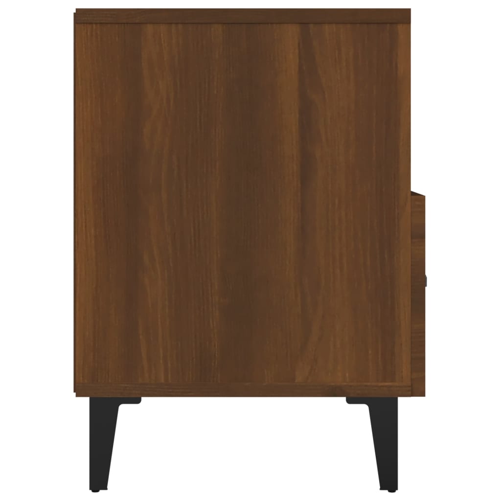 TV-taso ruskea tammi 80x36x50 cm tekninen puu - Sisustajankoti.fi