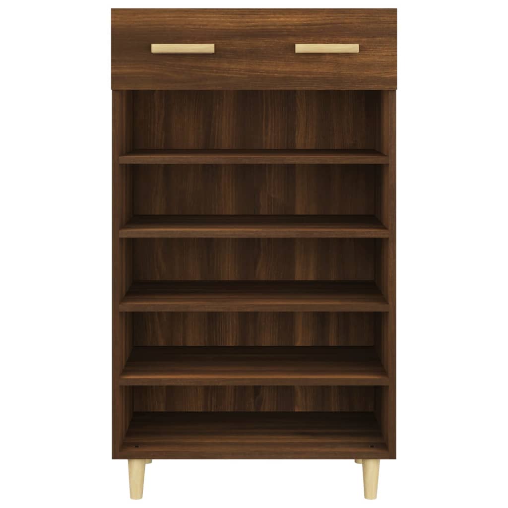 Kenkäkaappi ruskea tammi 60x35x105 cm tekninen puu - Sisustajankoti.fi