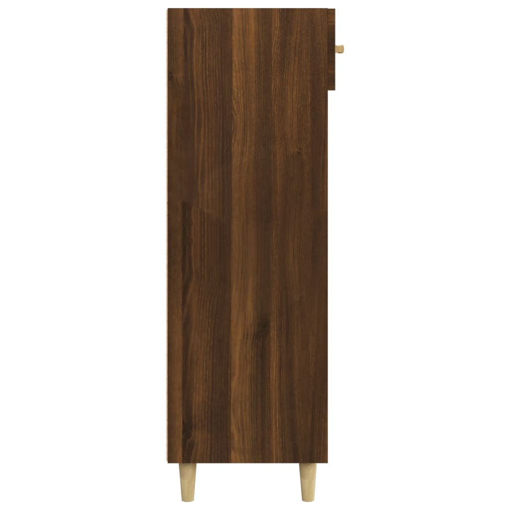 Kenkäkaappi ruskea tammi 60x35x105 cm tekninen puu - Sisustajankoti.fi