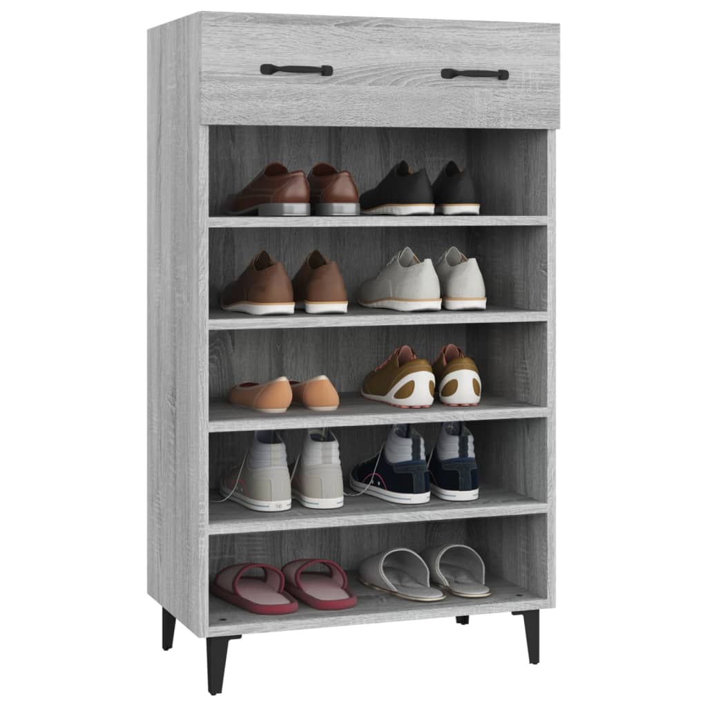 Kenkäkaappi harmaa Sonoma 60x35x105 cm tekninen puu - Sisustajankoti.fi