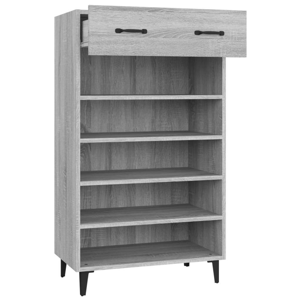 Kenkäkaappi harmaa Sonoma 60x35x105 cm tekninen puu - Sisustajankoti.fi