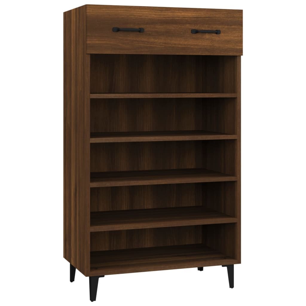 Kenkäkaappi ruskea tammi 60x35x105 cm tekninen puu - Sisustajankoti.fi