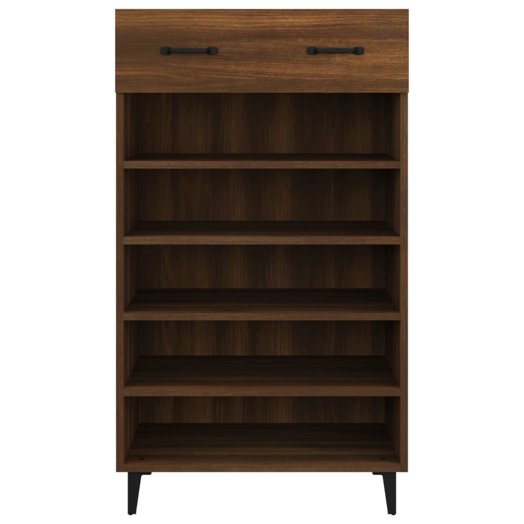 Kenkäkaappi ruskea tammi 60x35x105 cm tekninen puu - Sisustajankoti.fi