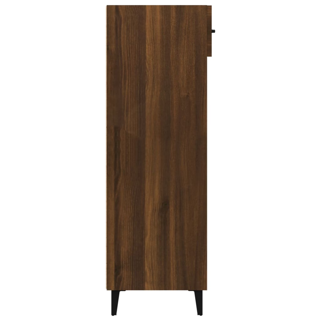 Kenkäkaappi ruskea tammi 60x35x105 cm tekninen puu - Sisustajankoti.fi
